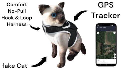 Live/SMS Tracking w/ Waterproof Collar Clip Animal GPS Tracking Device Size:S