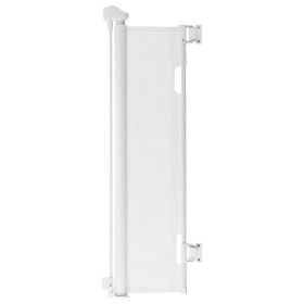 Retractable Baby Gate, Extends to 72.8 inch Wide, 31.3 inch Tall, with Security Lock, Easy to Use, Walk Through Without Tripping (Width: 71 inch, Height: 33 inch)